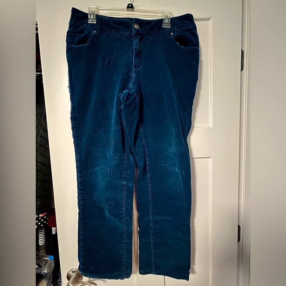 Lane Bryant Denim Blue Corduroy Pants